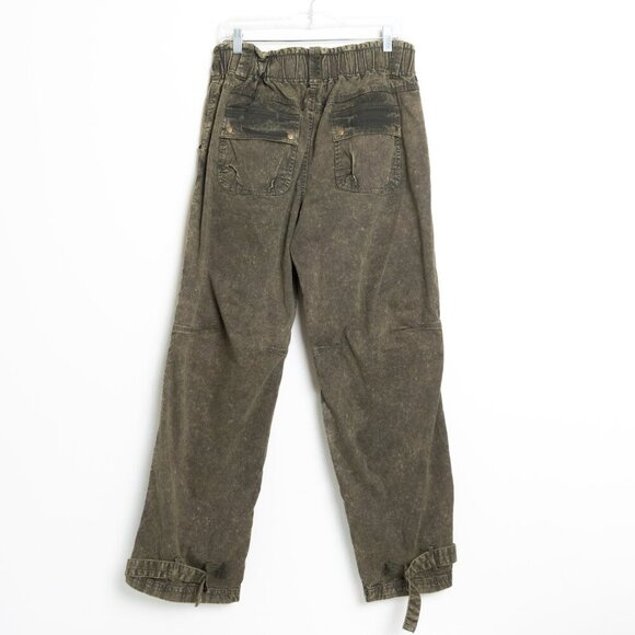 Free People We The Free Can't Compare Slouch Pants Green - Picture 3 of 14